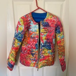 Lily Pulitzer women’s puffer jacket reversible